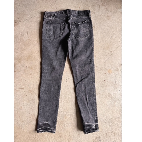 PRPS Jeans Mens 34x34 Black Windsor Tapered Skinny Fit Distressed Stretch Denim - Picture 3 of 7